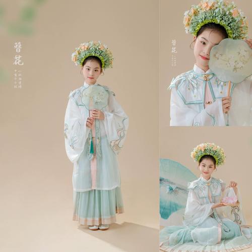 儿童摄影簪花拍照造型图_簪花汉服活动关爱患儿，定格传统之美
