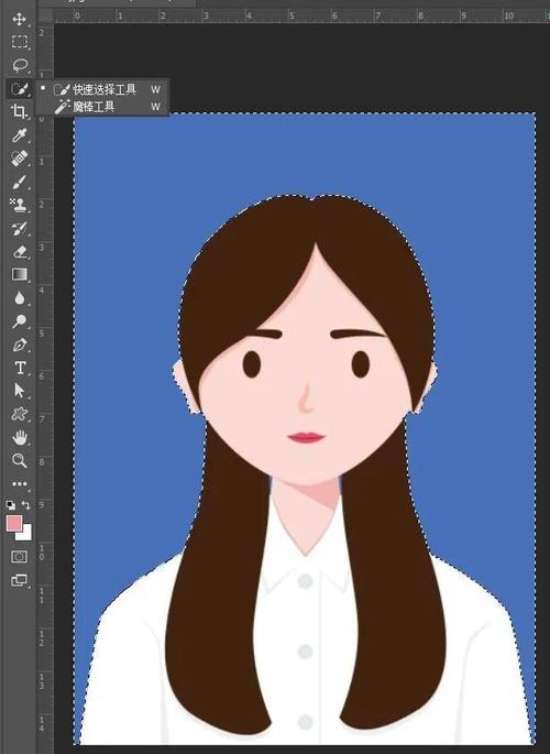 ps如何换照片底色_Photoshop换背景色，抠图填色超简单