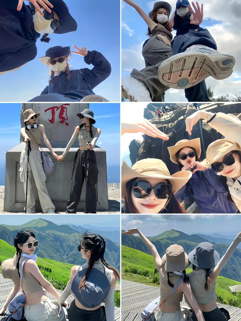 运动会好看的拍照姿势闺蜜四人_自然互动显真情