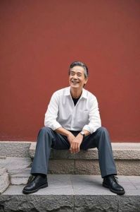 中年男人拍照姿势_中年男拍照放松自然，展现成熟魅力