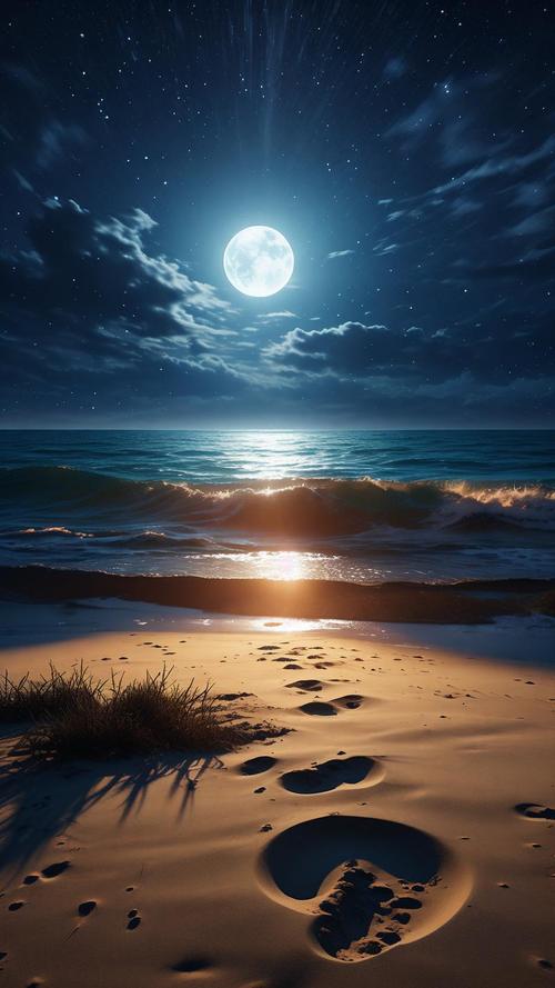 夜晚海边拍照姿势大全_海边月色美，拍照姿势多