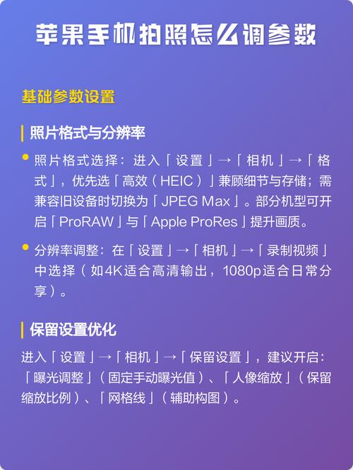 苹果拍照最佳参数设置_用设置拍出大片